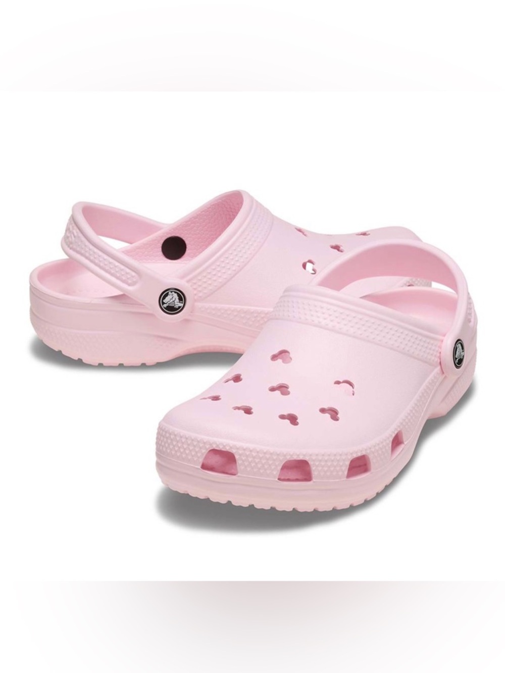 Disney Crocs women’s size 9 pink blush Minnie Mouse Disney world sandals